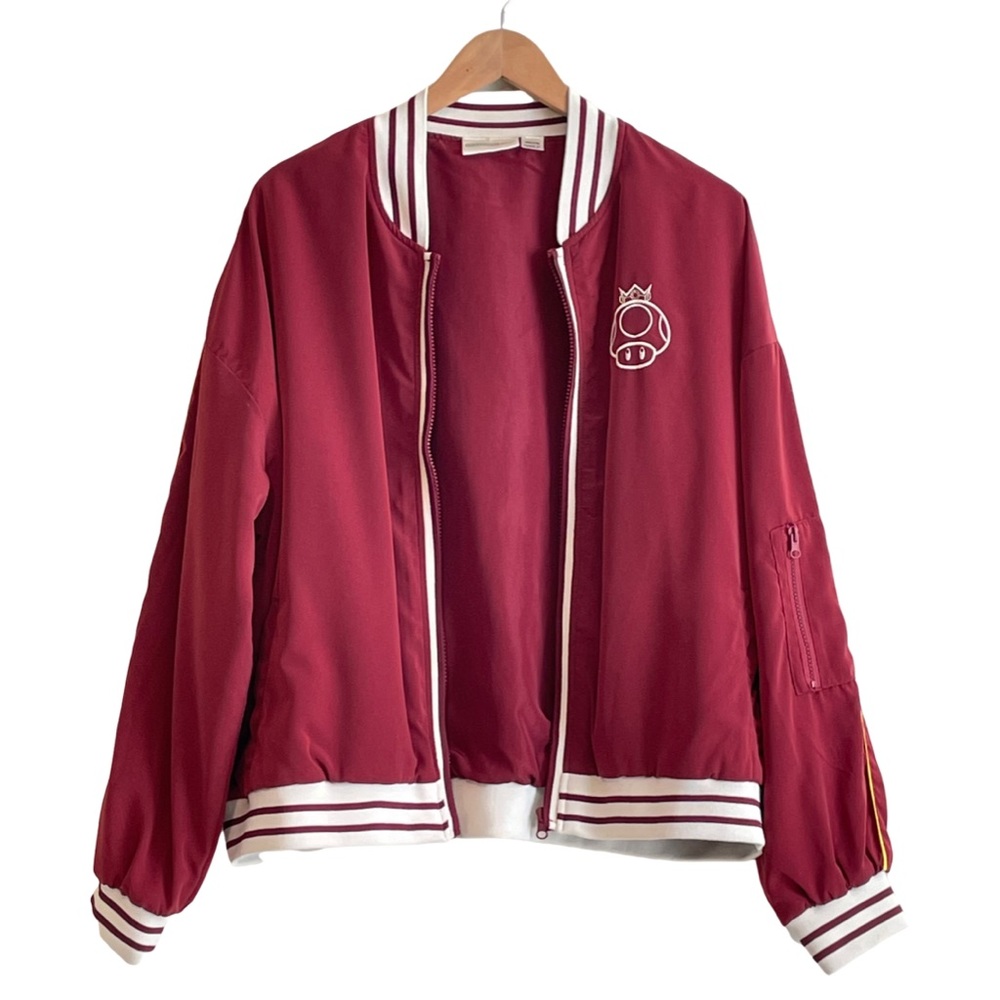 Mariokart Burgundy Jacket Juvenile Sz XXL